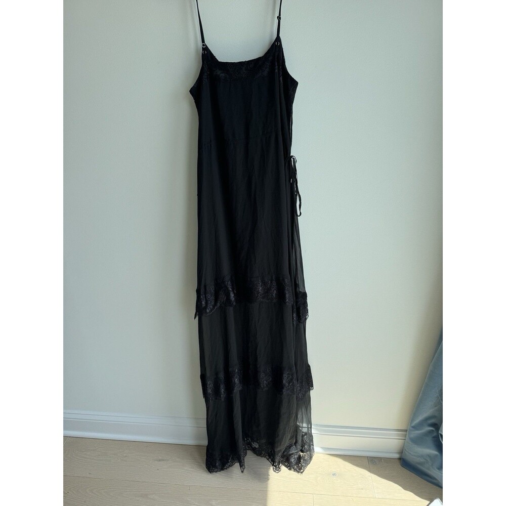 Haute Hippie Sheer Tiered Black Gown-NWT-$495-SMall - Picture 8 of 8